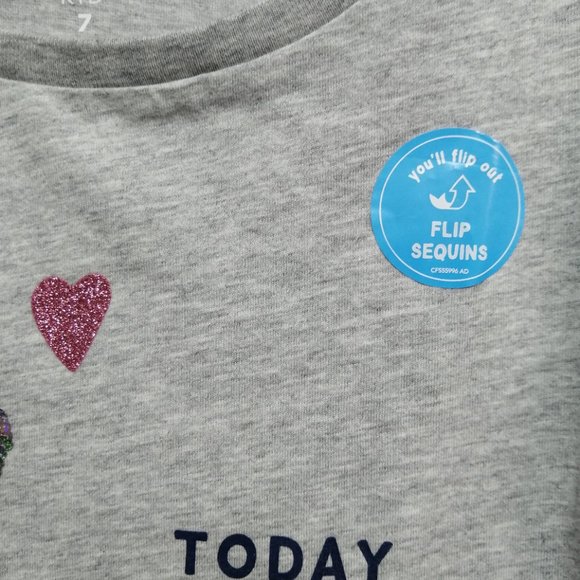 BNWT Carter's Kids Girl's Blouse Gray Size 7 - Picture 4 of 4